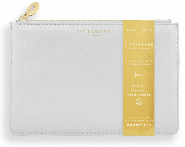 Katie Loxton Birthstone Perfect Pouch - June Moonstone