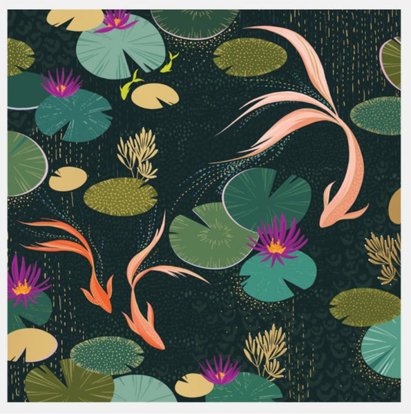 Sara Miller Lotus Pond Card