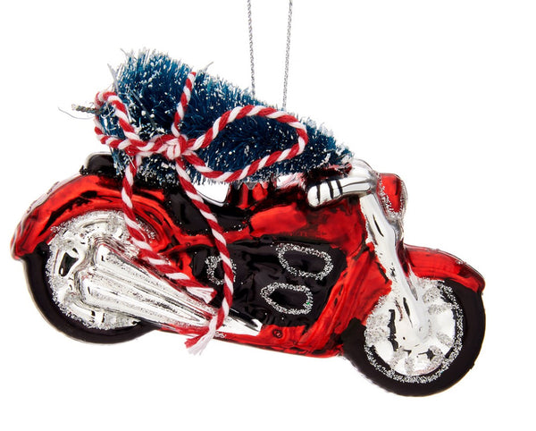 Sass & Belle Christmas Tree on Motorcycle Shaped Bauble