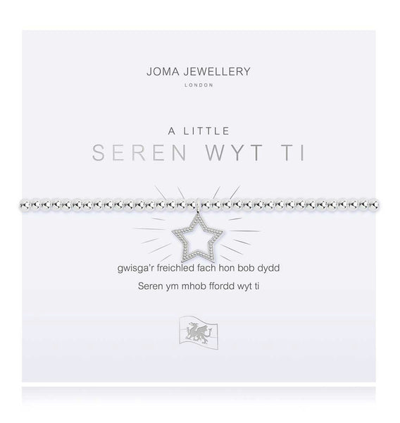 Joma Jewellery Seren Wyt Ti Bracelet