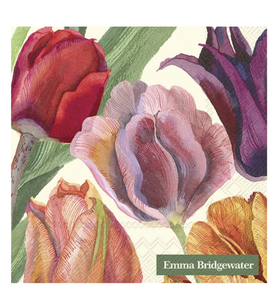 Emma Bridgewater Tulips Paper Cocktail Napkins