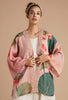 Powder Crane At Sunrise Kimono Jacket - Petal
