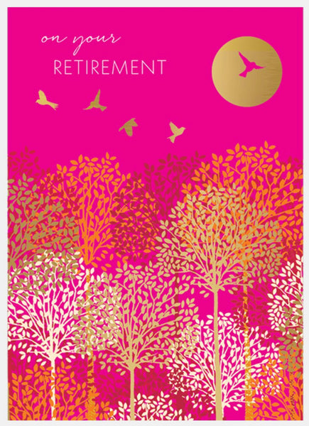 Sara Miller Retirement Birds Card