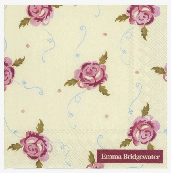 Emma Bridgewater Tiny Rose Paper Cocktail Napkins