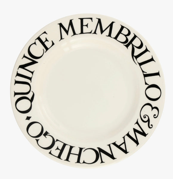 Emma Bridgewater Black Toast Quince 8 1/2 Inch Plate