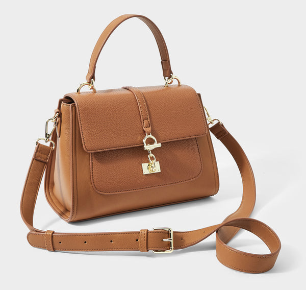 Katie Loxton Naomi Top Handle Bag - Cognac