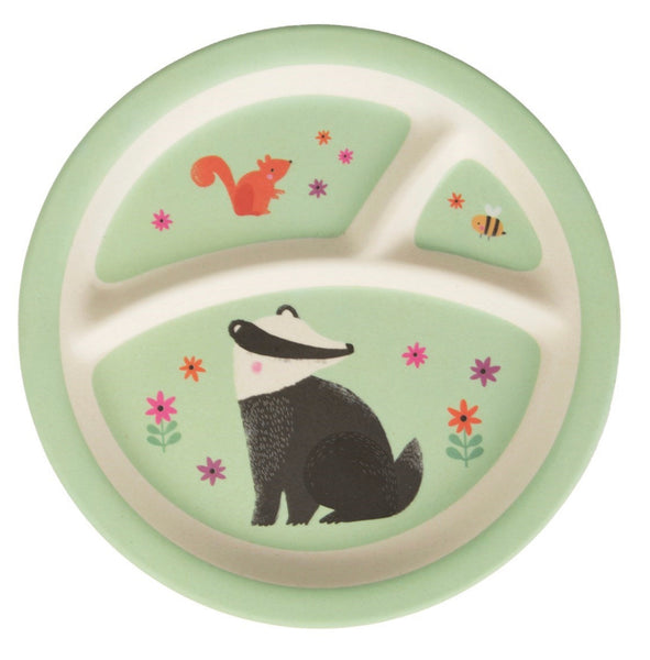 Sass & Belle Woodland Friends Bamboo Kid’s Plate