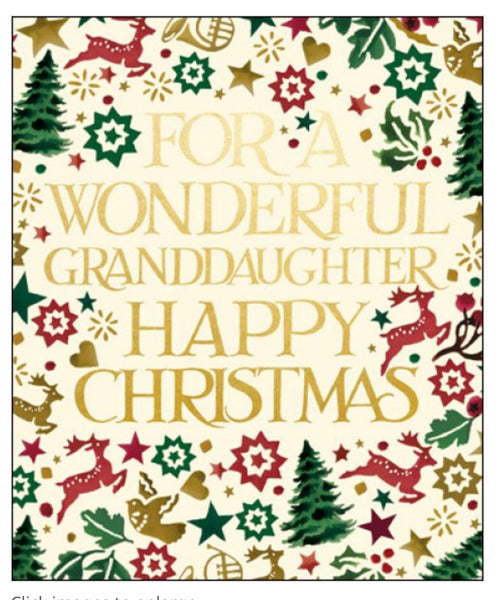 Emma Bridgewater Granddaughter Christmas Card