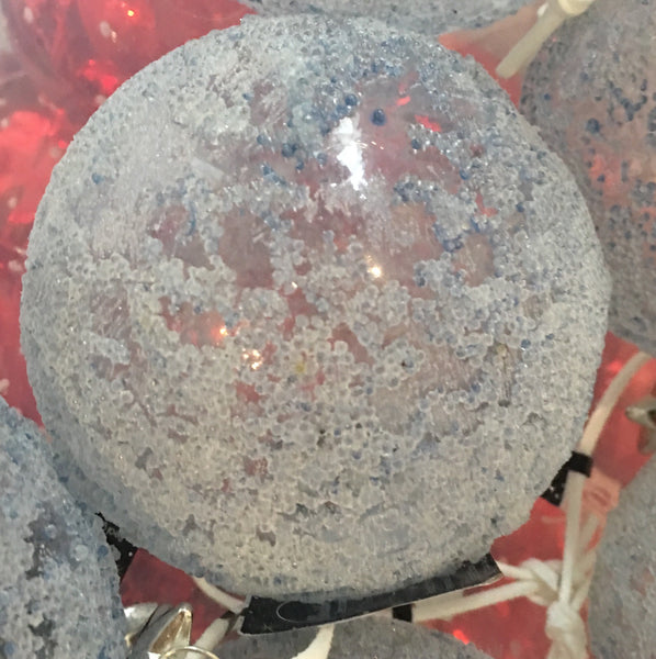 Light Blue Frosted Bauble