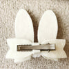 Bunny Ears Hair Clip - Cream Felt