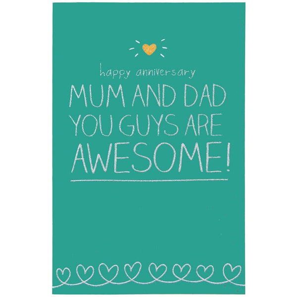 Happy Jackson Happy Anniversary Mum & Dad Card