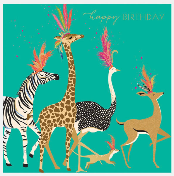 Sara Miller Party Parade Birthday Card