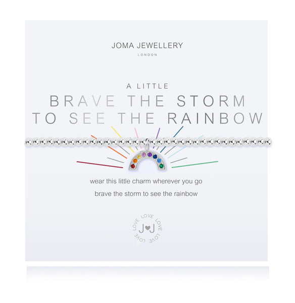 Joma Jewellery A Little Brave The Storm To See The Rainbow Bracelet