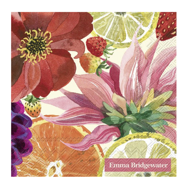 Emma Bridgewater Fruits & Flowers Paper Cocktail Napkins