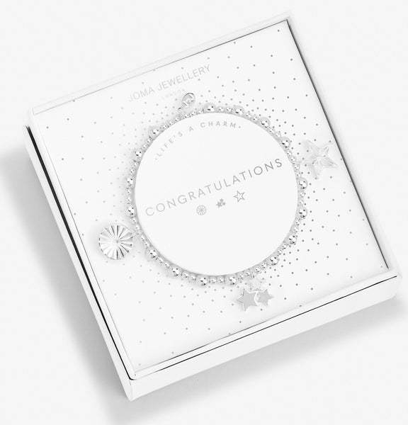 Joma Jewellery Life’s A Charm Congratulations Bracelet