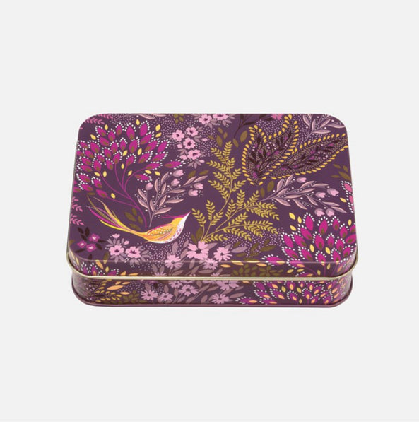 Sara Miller Plum Songbird Tin