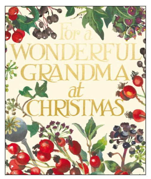 Emma Bridgewater Grandma Christmas Card