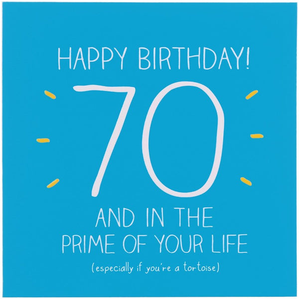 Happy Jackson Age 70 Birthday Card - Prime Of Your Life