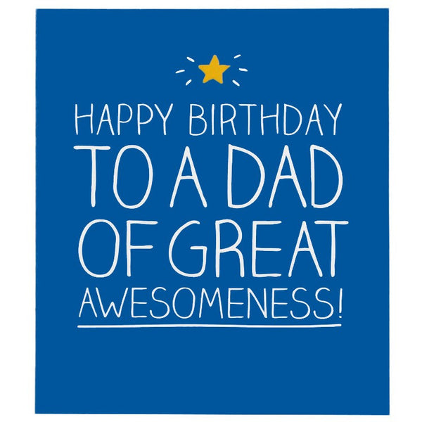 Happy Jackson Dad Of Great Awesomeness Birthday Card