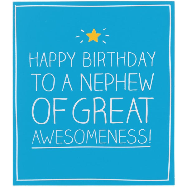 Happy Jackson Nephew of Great Awesomeness Birthday Card