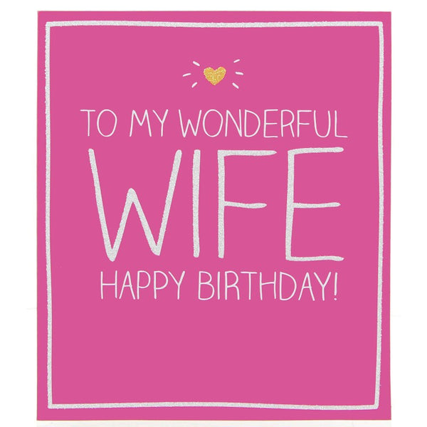 Happy Jackson Wonderful Wife Birthday Card