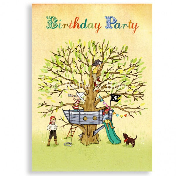 Belle & Boo 'Pirate Party' Birthday Card