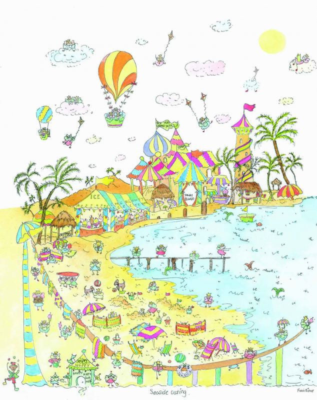 The Porch Fairies Small Picture - 'Seaside Outing'