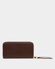 Katie Loxton Nova Woven Texture Large Purse - Chocolate