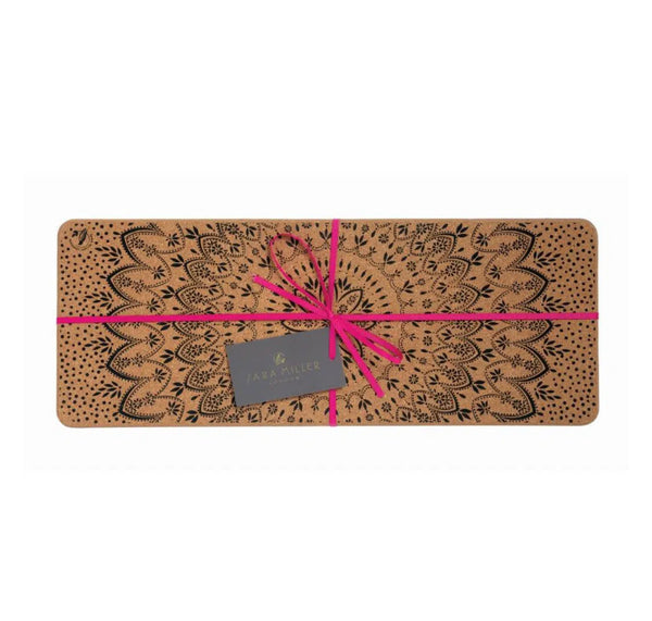 Sara Miller Artisanne Noir Long Rectangular Cork Trivet