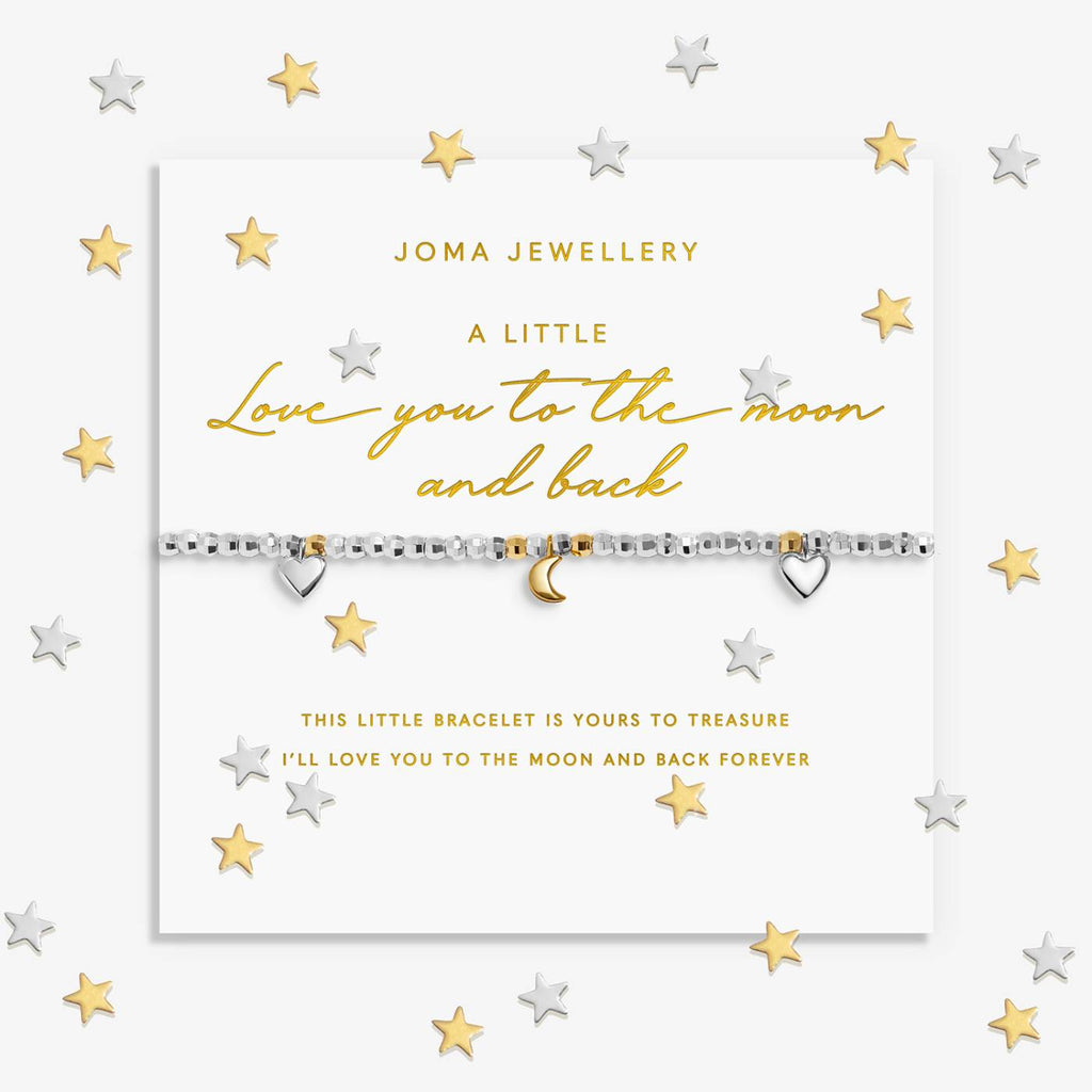 Joma Jewellery Sparkle Confetti A Little 'Love You To The Moon And Back' Bracelet