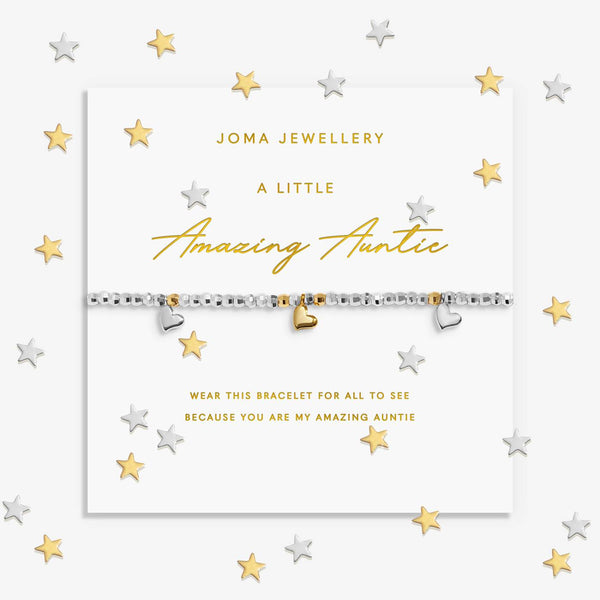 Joma Jewellery Sparkle Confetti A Little 'Amazing Auntie' Bracelet