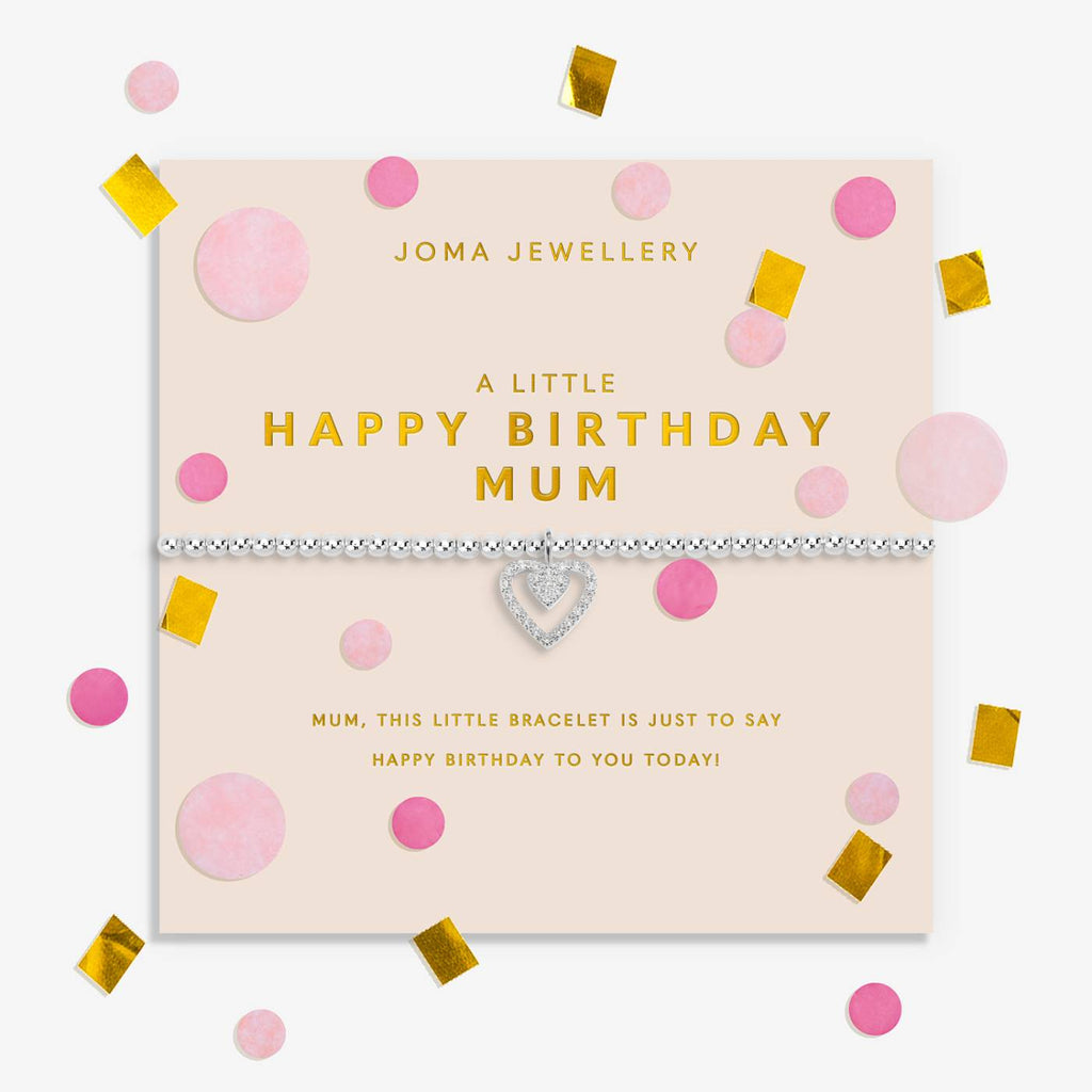 Joma Jewellery Confetti A Little 'Happy Birthday Mum' Bracelet