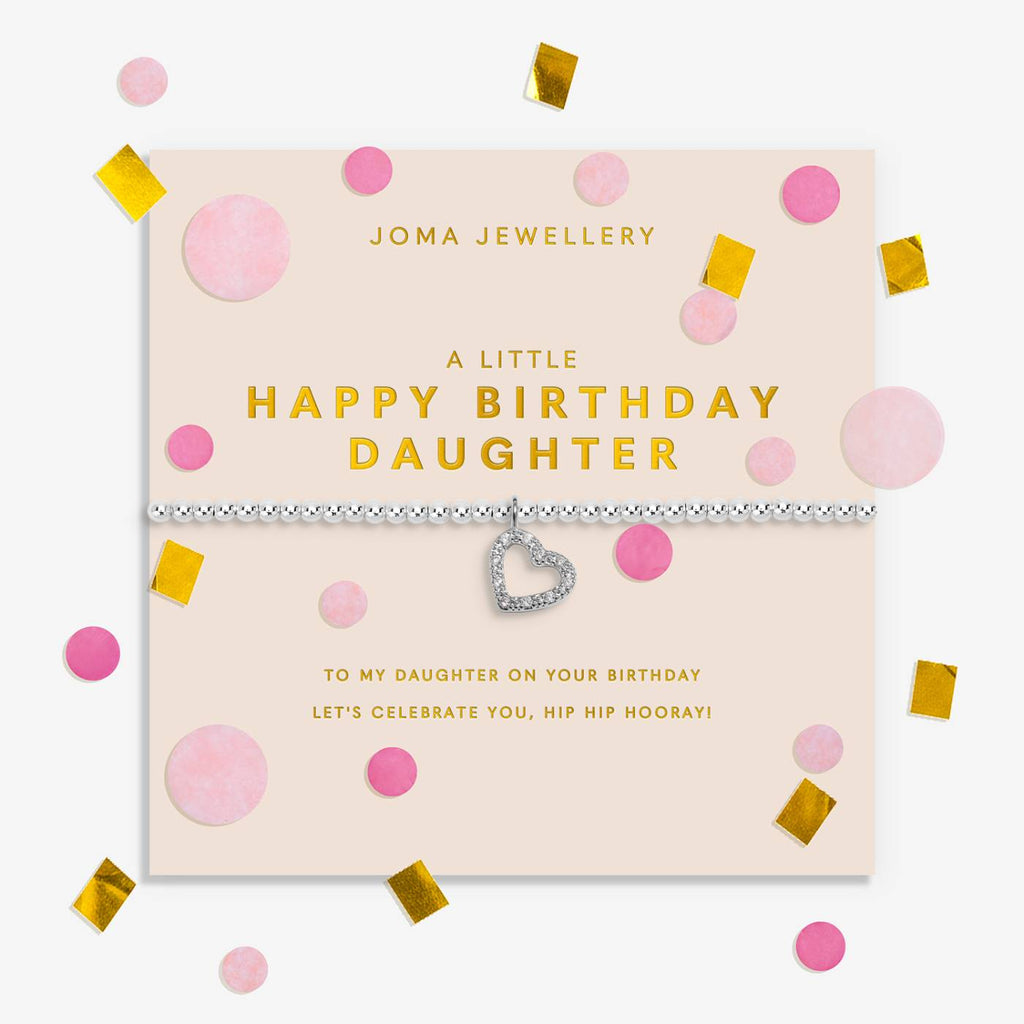 Joma Jewellery Confetti A Little 'Happy Birthday Daughter' Bracelet