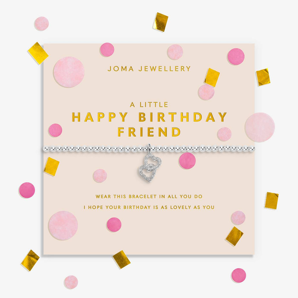 Joma Jewellery Confetti A Little 'Happy Birthday Friend' Bracelet