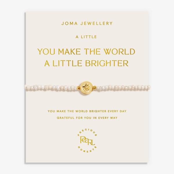 Joma Jewellery Precious Moments 'You Make The World A Little Brighter' Bracelet