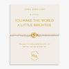 Joma Jewellery Precious Moments 'You Make The World A Little Brighter' Bracelet