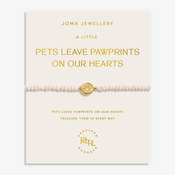 Joma Jewellery Precious Moments 'Pets Leave Paw Prints On Our Heart' Bracelet