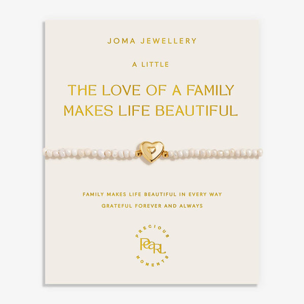 Joma Jewellery Precious Moments 'The Love Of Family Makes Life Beautiful' Bracelet