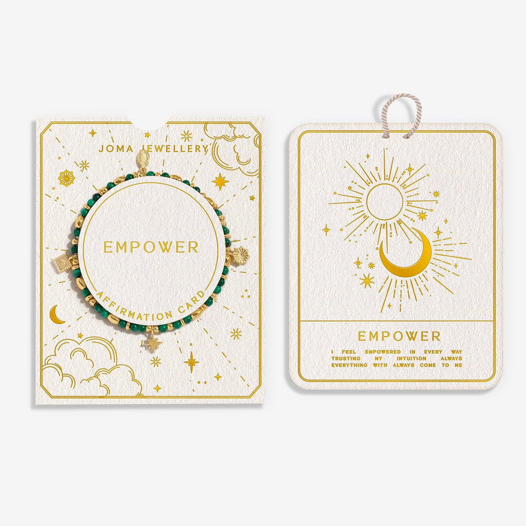 Joma Jewellery Affirmation Card 'Empower' Bracelet