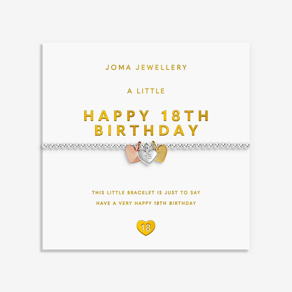 Joma Jewellery A Little Charmed Moments 'Happy 18th Birthday' Bracelet