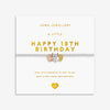 Joma Jewellery A Little Charmed Moments 'Happy 18th Birthday' Bracelet