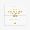 Joma Jewellery A Little Charmed Moments 'Happy 30th Birthday' Bracelet