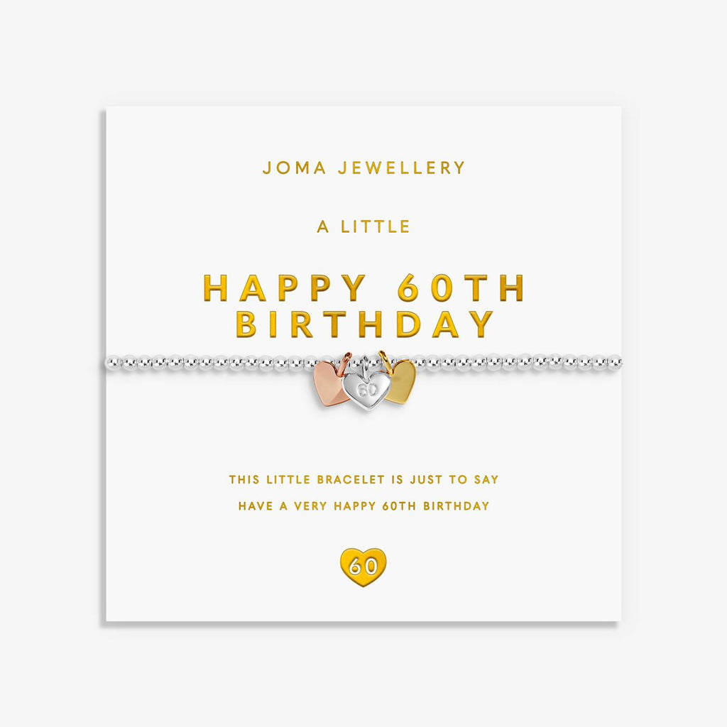 Joma Jewellery A Little Charmed Moments 'Happy 60th Birthday' Bracelet