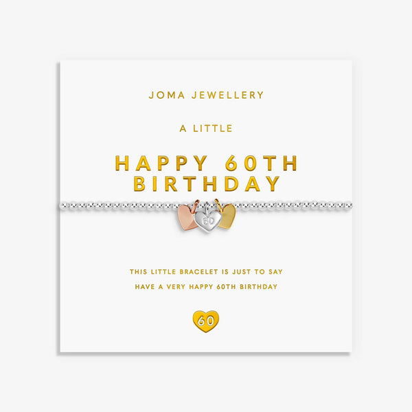 Joma Jewellery A Little Charmed Moments 'Happy 60th Birthday' Bracelet