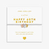 Joma Jewellery A Little Charmed Moments 'Happy 60th Birthday' Bracelet