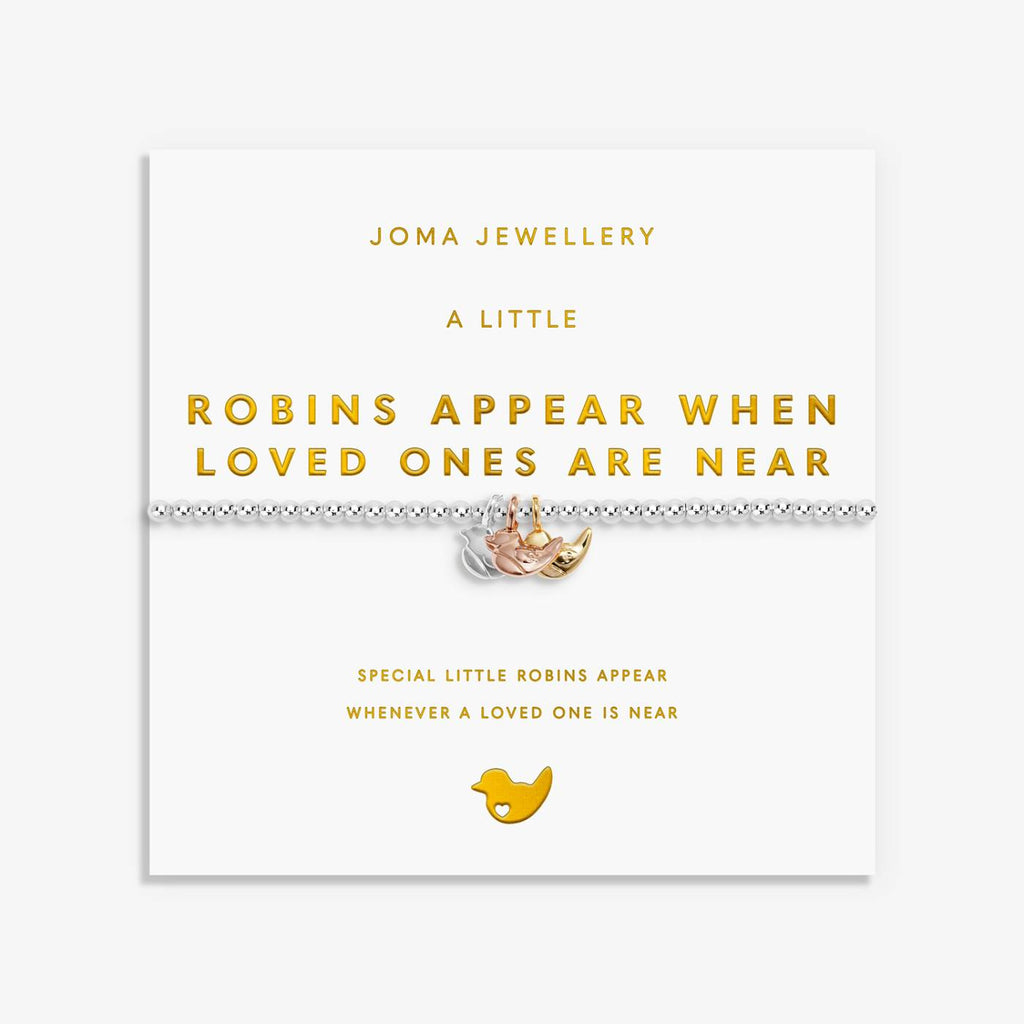 Joma Jewellery A Little Charmed Moments 'Robins Appear When Loved Ones Are Near' Bracelet