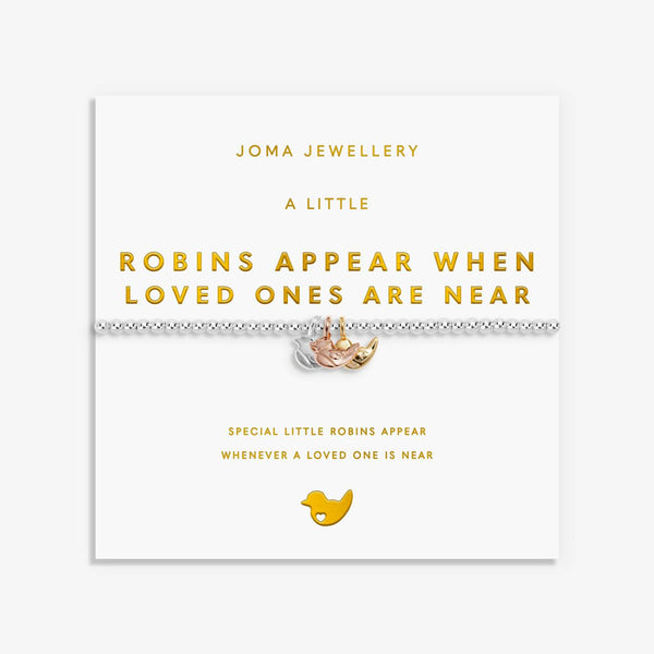 Joma Jewellery A Little Charmed Moments 'Robins Appear When Loved Ones Are Near' Bracelet