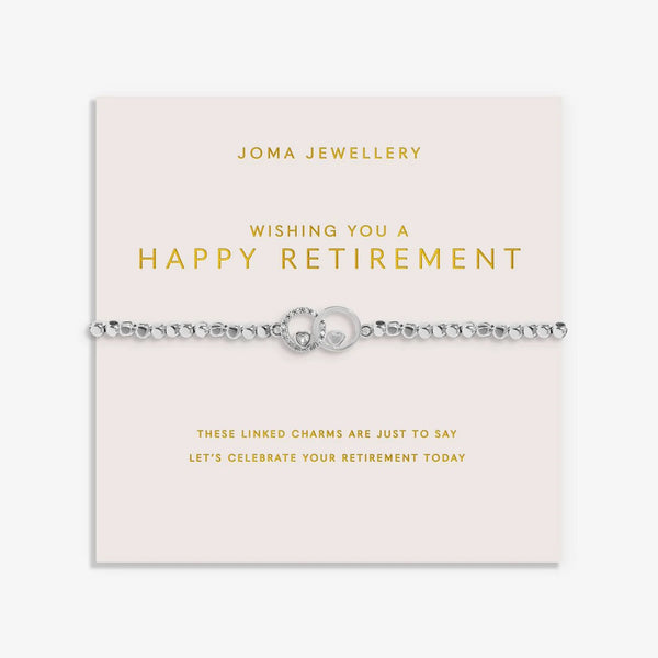 Joma Jewellery Forever Yours 'Wishing You A Happy Retirement' Bracelet