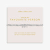 Joma Jewellery Forever Yours 'You're My Favourite Person' Bracelet