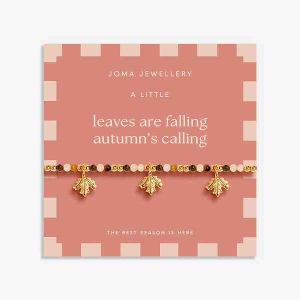 Joma Jewellery Autumn's Calling A Little 'Leaves Are Falling Autumn Is Calling' Bracelet